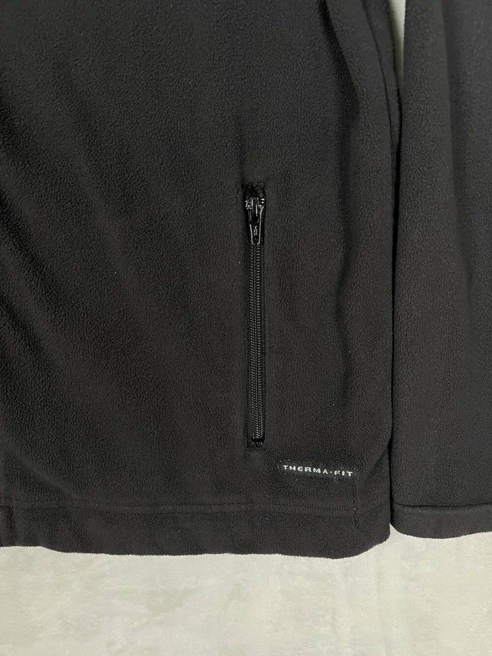 Nike Golf Therma-FIT Fleece Jacket Mens Medium Black Full Zip Collared Layer